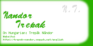 nandor trepak business card